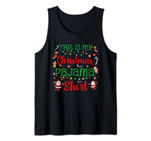 This Is My Christmas Pigiama Shirt Canotta
