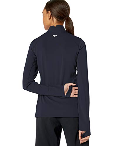 Cutter & Buck Women's Moisture Wicking Upf 50+ Stretch Traverse Half Zip Pullover, Liberty Navy, Small #TOP2