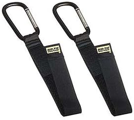 1" x 9" Rip-Tie CableCarrier with Swivel Hook 5 Pack Black