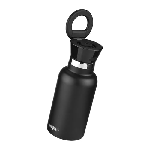 Swokely Botella de agua con altavoz BT, altavoz magnético de sublimación de 350 ml, cargador portátil, luz LED, acero inoxidable, botella de agua aislada IP65 de 12 onzas para deportes, gimnasio