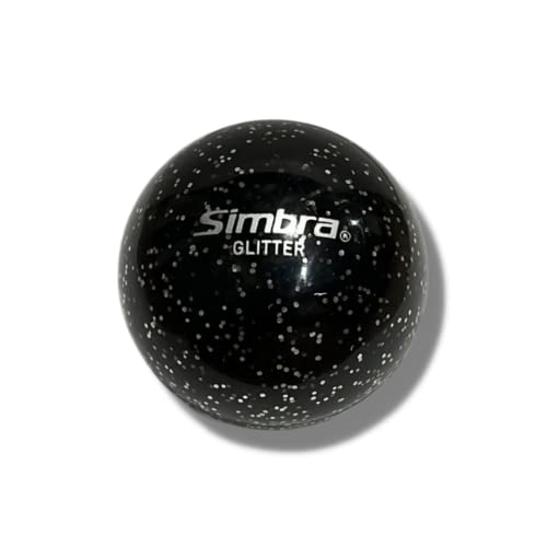 Simbra Field Hockey Ball Glitter Shiny White PVC HollowCore 157grs