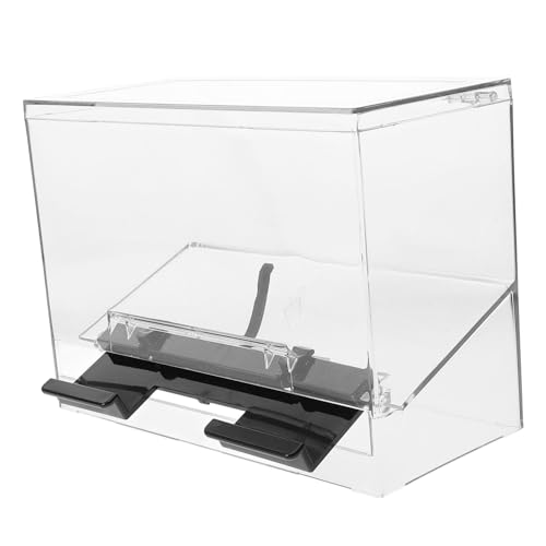 FUNOMOCYA Restaurant Straws Box Acrylic Straw Holder Dispenser Counter Dispenser