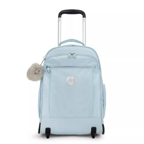 Mochila feminina Kipling Gaze grande com rodinhas, Azul nupcial, 8.25'L x 17.25'H x 12.25'D, Mochila feminina Kipling Gaze Wheel com rodinhas