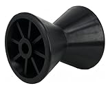 MAMDAFAON Boat Trailer Roller Parts–Sturdy Bow Roller and Stop,3Inch / 4Inch Boat Trailer Roller with Spoke Fits 1/2