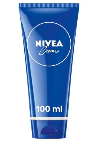 NIVEA Creme Tube Universalpflege klassische Feuchtigkeitscreme für alle Hauttypen reichhaltige Hautpflege mit hautverwandtem Eucerit (100 ml)