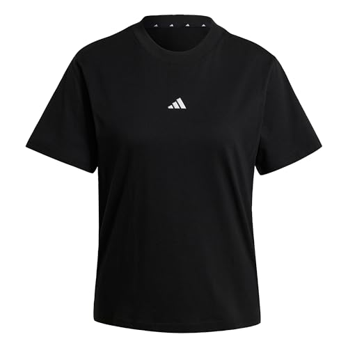 Adidas Donna Essentials Small Logo Cotton T-Shirt, Black/White, L - imagen 7
