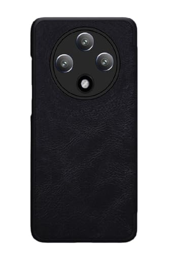 Image of WHITBULL Slim Magnetic Closer Stand Leather Flip Case Cover Compatible with Vivo T4 5G / iQOO Z10 5G - Black