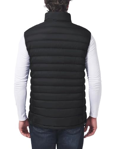 Men's Lightweight Packable Puffer Vest Outerwear Insulated Winter Sleeveless Jacket for Hiking Running Travel2