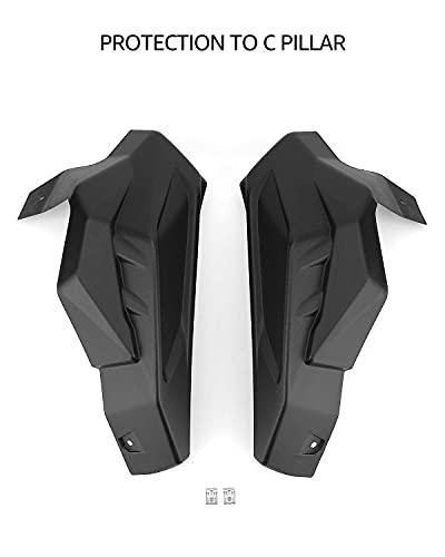 X3 Rear Cage Trim Plastic Cover,A & Utv Pro C Pillar Protection Plate Guard For Can Am Maverick X3 / X3 Max 2017 2018 2019 2020 2021 Accessories Replace Oem#705010335,705010336(Lh &Rh) #TOP6