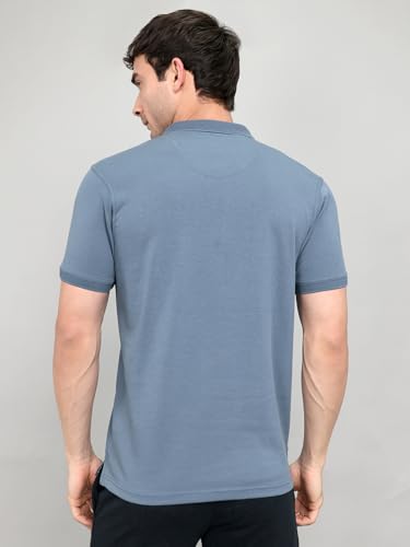 Image of Monte Carlo Mens Regular Fit Half Sleeve Solid Polo Neck T-Shirt (Pack of 1)