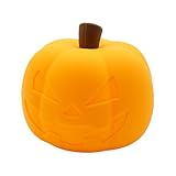 LED Kürbis Nachtlicht - Niedliche Nachttischlampe mit Batterie | Halloween Indoor Nachtlicht für Kinderzimmer Kinder Babys Mädchen Schlafsaal Schlafzimmer Zubehör