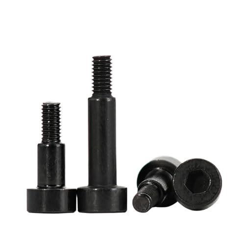 Tornillo de cabeza hueca hexagonal con cojinete de hombro, de acero inoxidable 304, galvanizado en negro, M2, M2.5, M3, M4, M5, M6, M8, M10, M12(12mm)