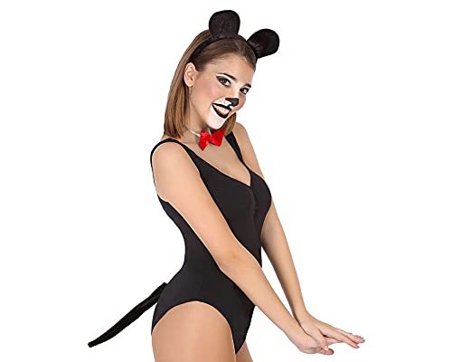 Atosa 59391 Kit topo: coda, cerchietto e papillon