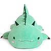 SNOWOLF Cute Dinosaur Plush Pillow Soft Dino Stuffed Animal Kawaii Plushie Toy Hugging Pillow Great Gift for Kids and Adult Birthday Valentines, 20", Green #4