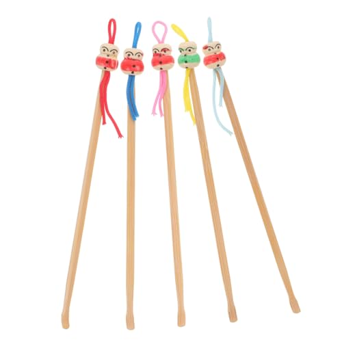 FOYTOKI Superior Bamboo Ear Spoon 5pcs Removal Picks Non-Slip Design Safe and Ear