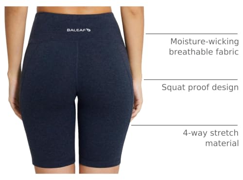 Image of baleaf Women's 8 inch / 5 inch / 3 inch Biker Shorts High Waist Yoga Workout Gym Running Volleyball Spandex Shorts with Pockets