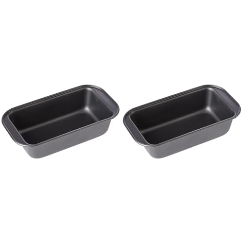 I-Bake Premium 1lb Non-Stick Loaf Pan - Easy Release, Small Loaf Pan, Durable Bakeware for Perfect Baking Results - Ideal for Cakes, Breads, and More (Pack of 2)