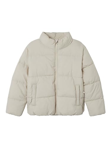 NAME IT Mädchen NKFMILAN Puffer Jacket Pufferjacke, Moonbeam, 134