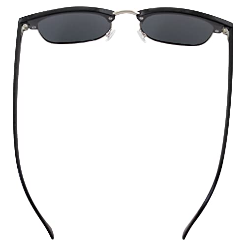 Phuket Polarized Sunglasses for Men or Women 2 Pairs Semi Silver Metal-Rimmed Black & Tortoise Frames w/Smoke & Green Lenses4