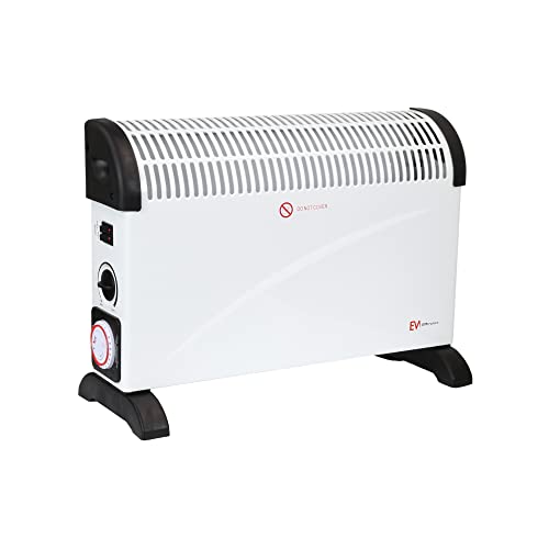 EMtronics 2000W Portable Electric Convector Heater Radiator with 3 Adjustable Heat Settings, 24 Hour...