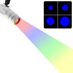 Miniatura 7 de Pinspot - Paquete de 2 luces LED RGBW de 15 W para bola de discoteca 4 en 1 con control remoto, iluminación de punto de bola de espejo súper