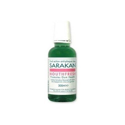 SARAKAN Anti-Plaque Mouthwash 4 Pack (4 x 300 ml) | Formulated To Reduce Plaque and Tartar | Alcohol Free | Fluoride Free | Vegan