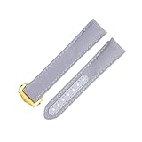 Clouism 20 millimetri curvo End Cinturino Per Omega Cinturino Per AT150 Seamaster 300 Planet Ocean De Ville Speedmaster Nuovo Grigio Nylon Ad Alta Densità Cinturini In Pelle Di Vacchetta, 20MM