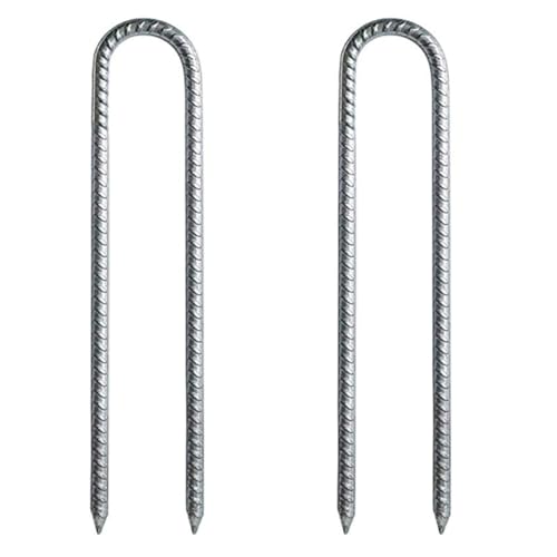 Piquets de Trampoline en U : Lot de 2 Clous de Terre pour Tente et Jardin