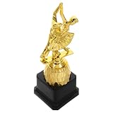 NAMOARLY Trofeo de Baile Plástico Dorado, Premio Portátil y Elegante para Competencias de Danza y Reconocimientos Estudiantiles