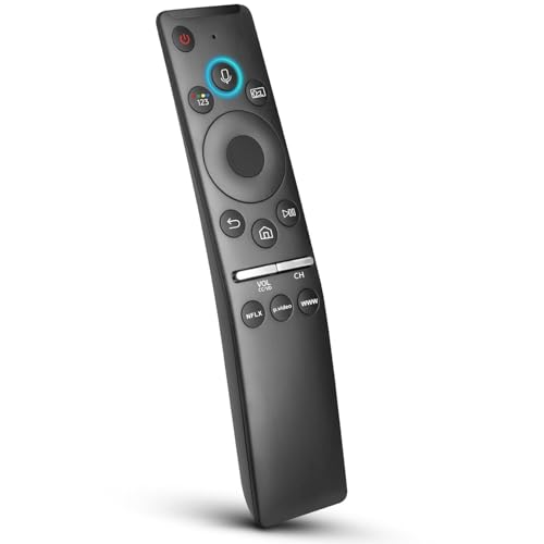 Image of KPDP Original Sammsung Voice Remote Compatible for Samsung Smart TV QLED UHD Frame Curved Solar 4K 8K Q60 Q70 Q80 Q90 8 Series 9 Series TU8000 AU8000 Voice Remote Control Replacement, Black