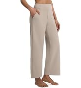 baleaf Women's Yoga Pants Wide Leg Dress Work Pants with Pockets Stretch High Waist Casual Pants