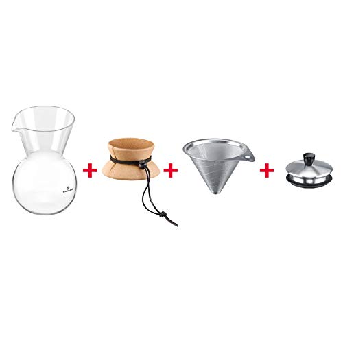 Cafetera Moka manual con filtro permanente 500 mL miniatura 2