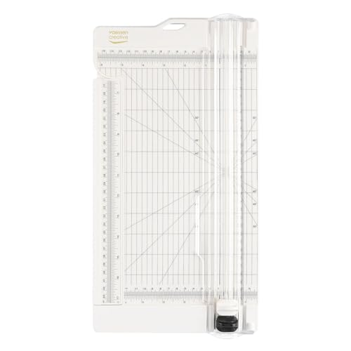 Vaessen Creative 2207-108 Massicot et Plaque de Rainurage 6” pour Scrapbooking, Création de Cartes et Autres Loisirs Créatifs en Papier, Plastique, Blanc,...