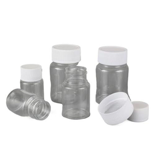 Flacons vides plastique transparent 15ml 50ml 100ml avec bouchons à vis - 2