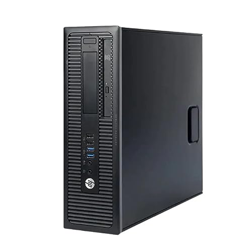 Image of HP Desktop Computer EliteDesk 800 G1 SFF PC,Quad Core i5 Business Desk Top,New 24 inch LED Monitor,16GB RAM,New 1TB SSD,WiFi,Bluetooth,DVD,Wireless Keyboard Mouse(Renewed)