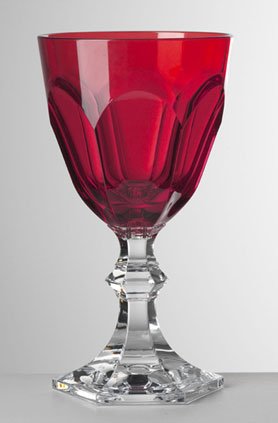 Mario Luca Giusti Dolce Vita Red Water Goblet