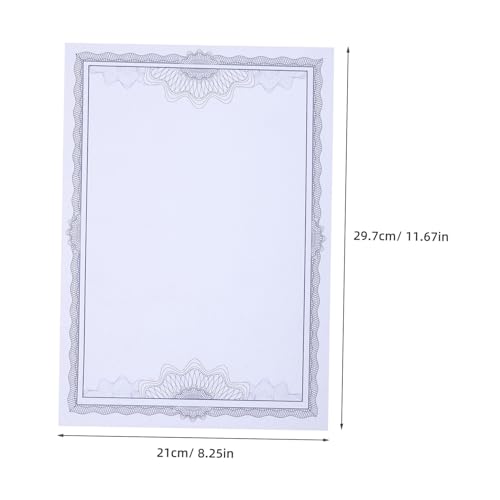Papier diplôme bleu 50 feuilles au format A4 horizontal ou vertical - 2