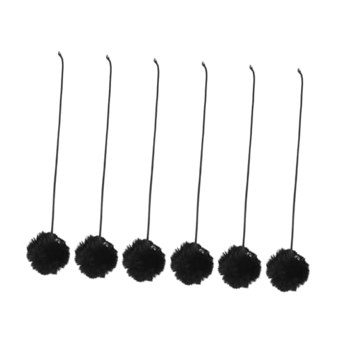 Ifundom 6 Stück Plüsch Pompon Katzenspielzeug