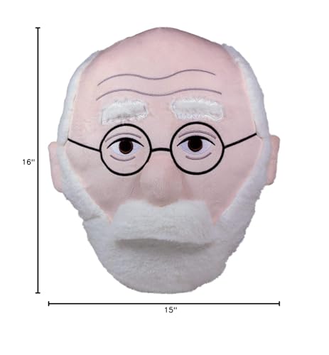 The Unemployed Philosophers Guild Freud Stuffed Portrait - Soft Plush Headrest - 16" x 15"
