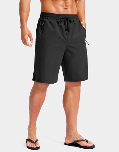 Image of G Gradual Mens Swim Trunks with Compression Liner 7 inch /9'' Quick Dry Board Shorts Swimsuit Bathing Suit for Men Zipper Pockets