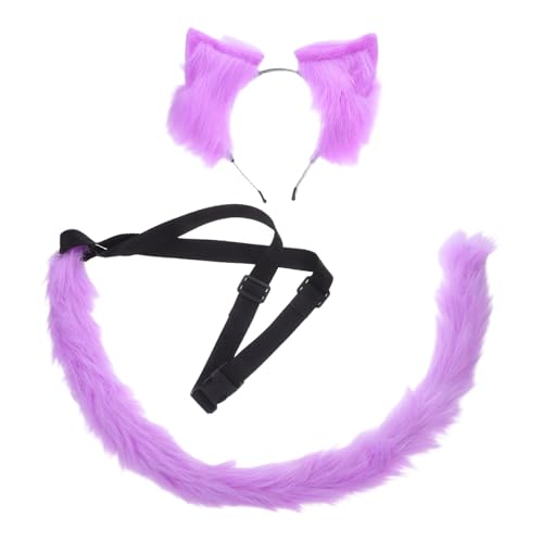 Oreilles et Queue de Chat OUNONA Fixation Stable Accessoires Costume Femme Halloween