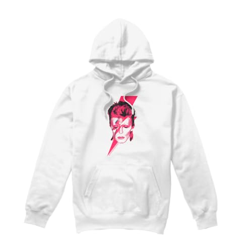Image of Cotton Soul David Bowie/Aladdin Sane Hoodie, White, Medium