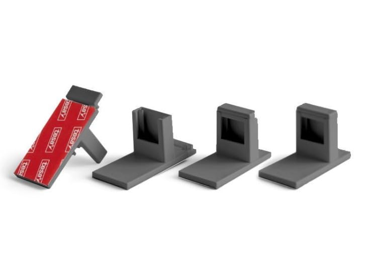 Concept Blinds Set of adhesive fixings - Set of 4 fixings - Compatible with our Customised Pleated Shades (Anthracite)