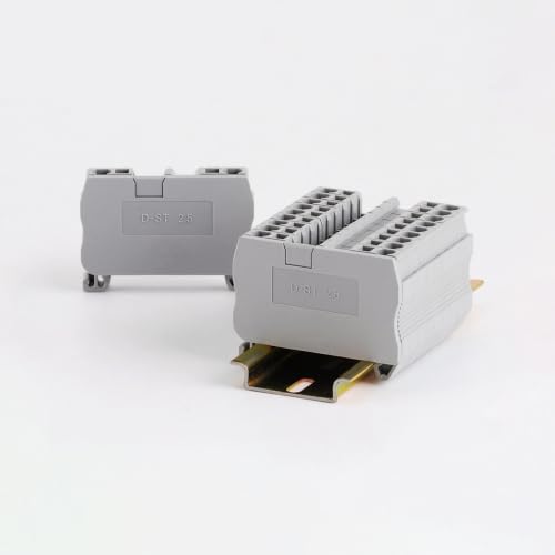 Evite cortocircuitos con la cubierta final D-2.5 para conector de 2,5mm en carril Din 3