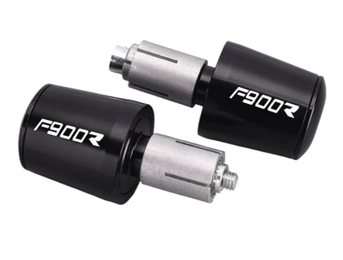 YIJIEBAO Motorrad Griff Bar End Gewicht Lenker Griffe Kappe Anti Vibration Silder Stecker Zubehör Fit for BMW F900R F900r F 900R 2020 2021 Griffe Zubehör(Black)