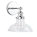 Lucera One-Light Wall Vanity Corridor Sconce Lamp with LED Edison Bulb Included. Polished Chrome. UL Listed, Linea di Liara LL-WL431-PC
