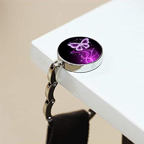 Image of Bosketo Foldable Purse Hook Womens Bag Table Hanger Collection Desk Hooks for Purse (3pack Butterfly-Hook)