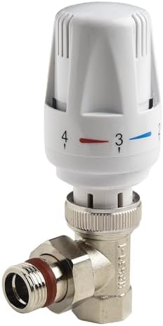 Temperature Control Valves G1/2" G3/4", Steam Radiator Valve, DN20/DN15 Auto Thermostatic Radiator Valve, Special Angle Valve For Floor Heating System With 5 Temperature Control (DN15 angle type)
