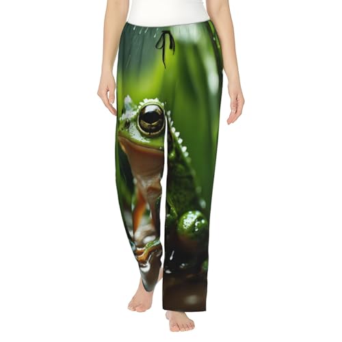 Pantalon de nuit respirant et doux EdWal imprimé grenouille S-3XL