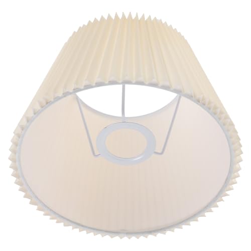 SHINEOFI Paralume Piccolo Plissettato per Lampada da Comodino e Soffitto Coprilampada Compatto Colore Giallo Chiaro 160X230X160 MM per Uso Domestico e Hotel